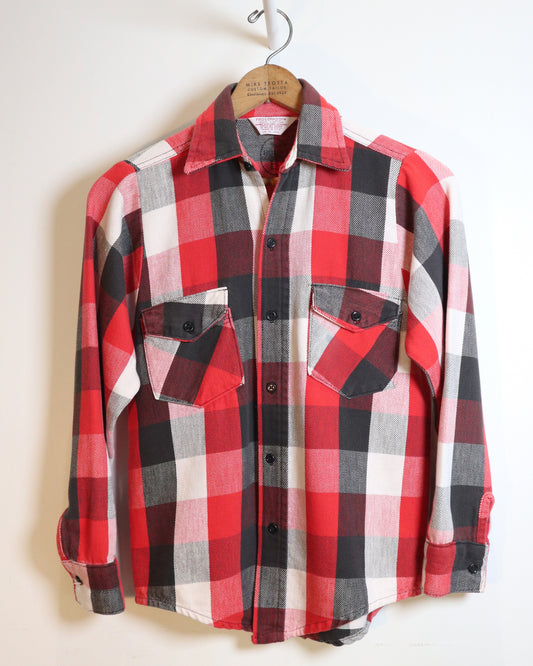 c. 1970s Frostproof Plaid Flannel Shirt - Size S