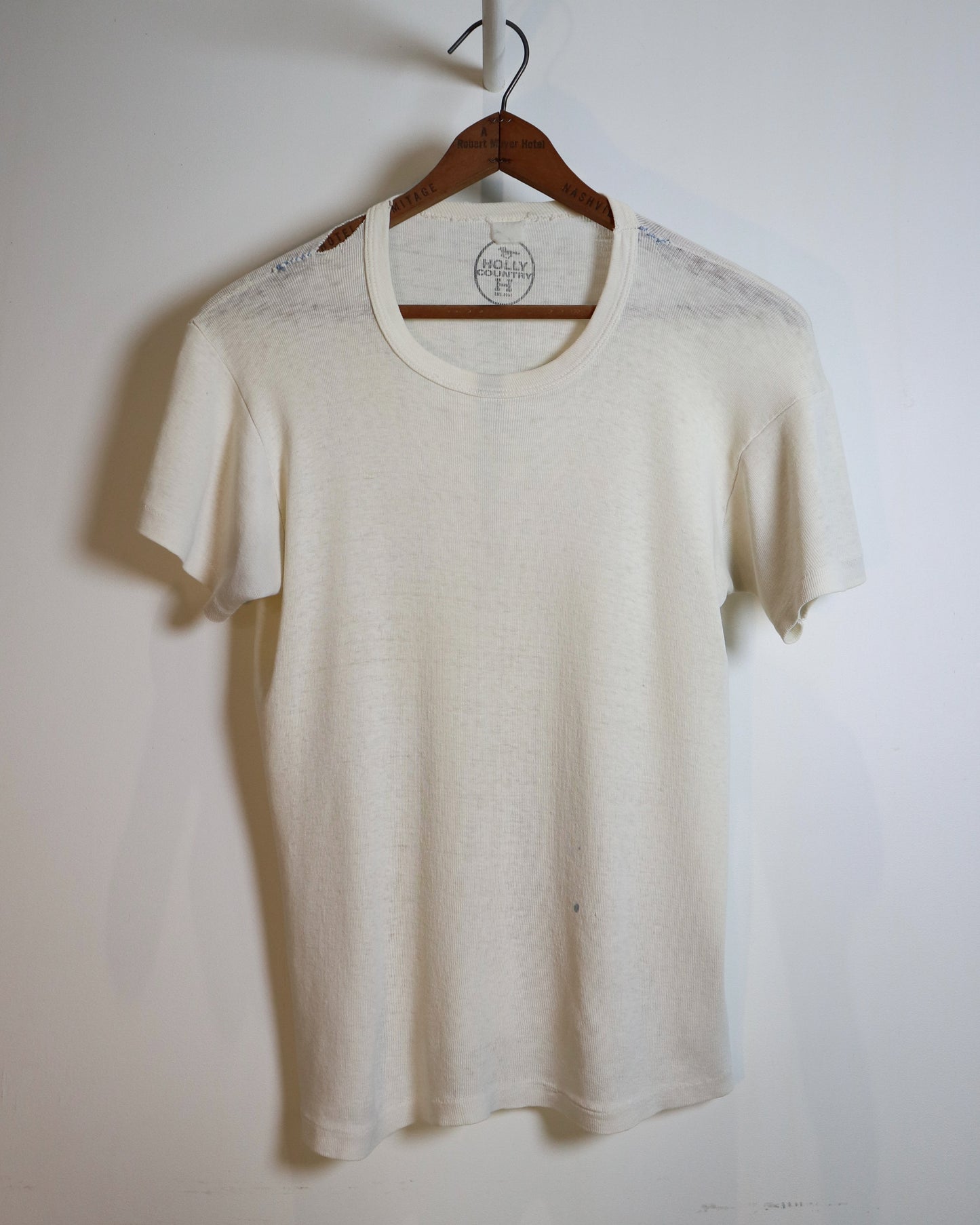c. 1970s Vintage White T-Shirt - Size S