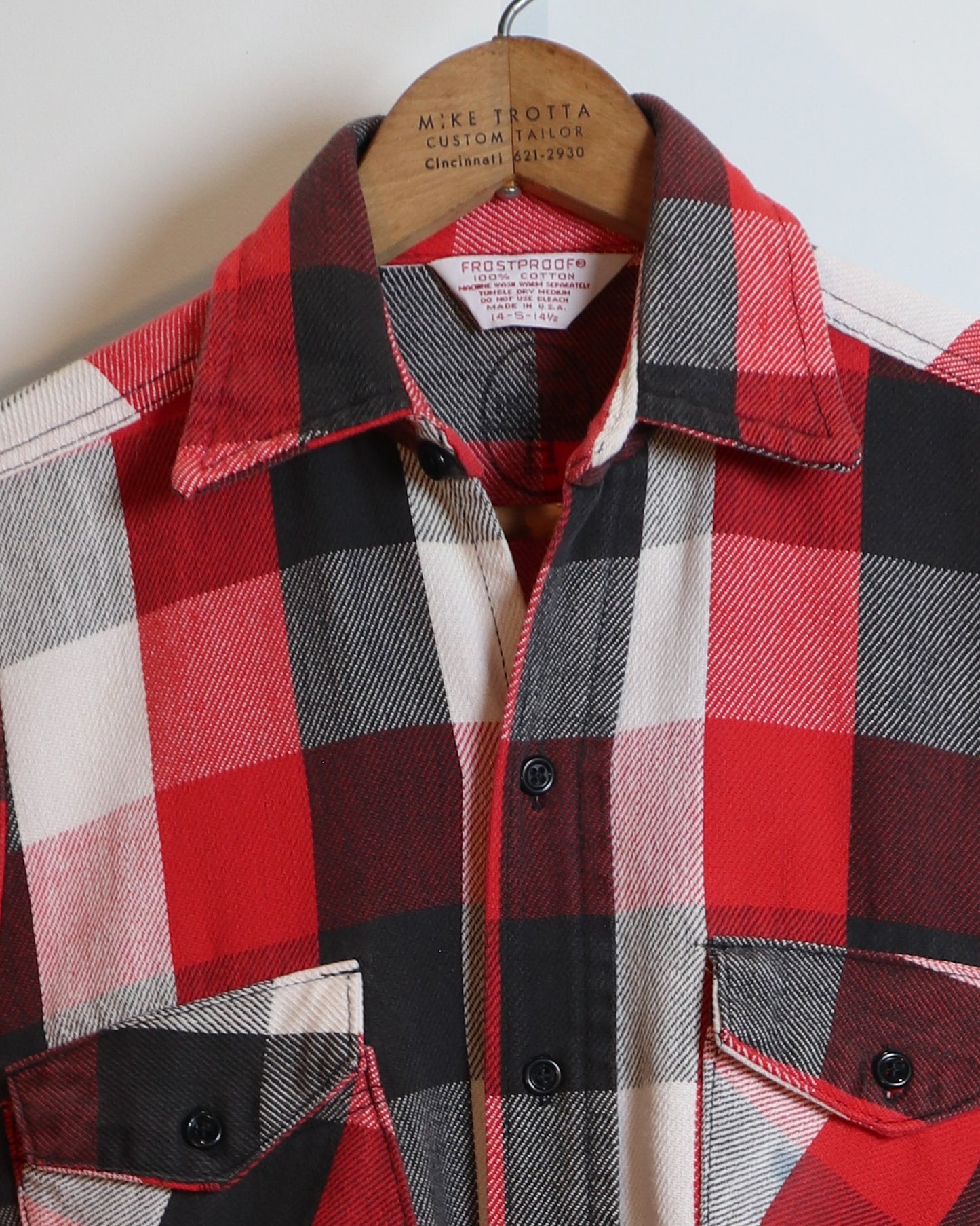 c. 1970s Frostproof Plaid Flannel Shirt - Size S
