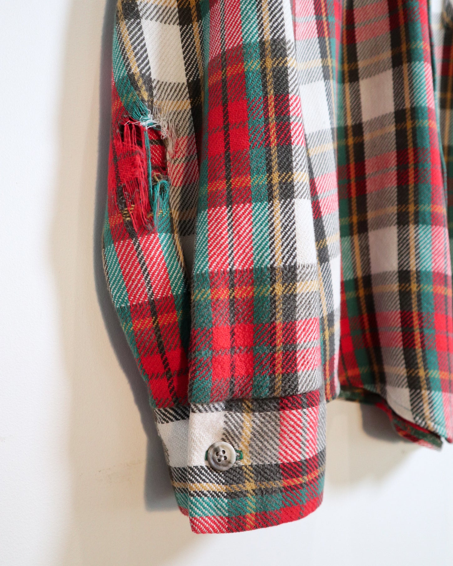 c. 1960s National Shirt Shops Plaid Work Shirt - Size M