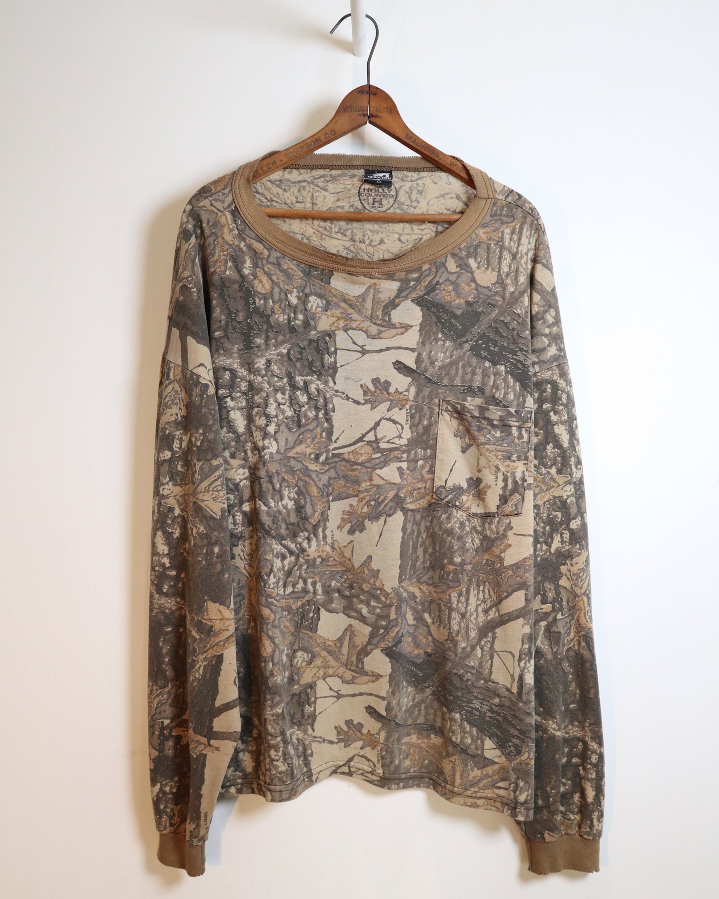 c. 1990s Sniper Camo™ Long Sleeve Pocket T-Shirt - Size XXL